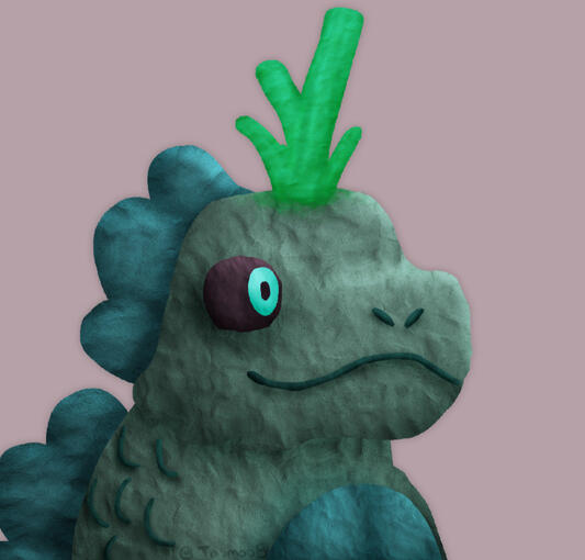 clay style of my Mutant Kaiju